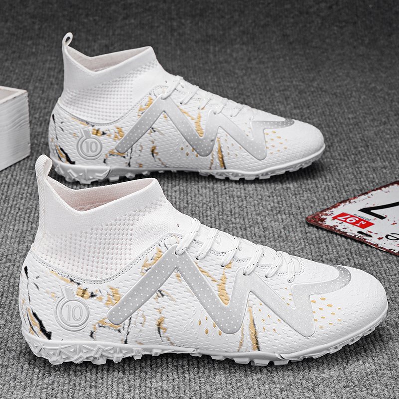 Outdoor Men's Football Sneakers Boy's Soccer Shoes High Ankle Men's Cleats Training Sport Soccer Shoes