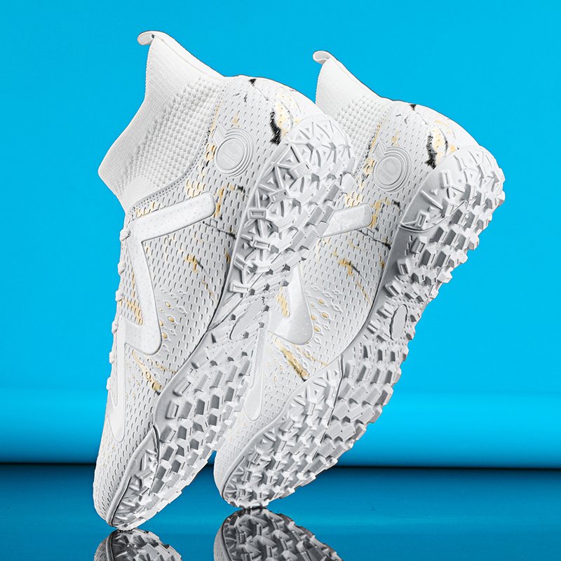 Outdoor Men's Football Sneakers Boy's Soccer Shoes High Ankle Men's Cleats Training Sport Soccer Shoes