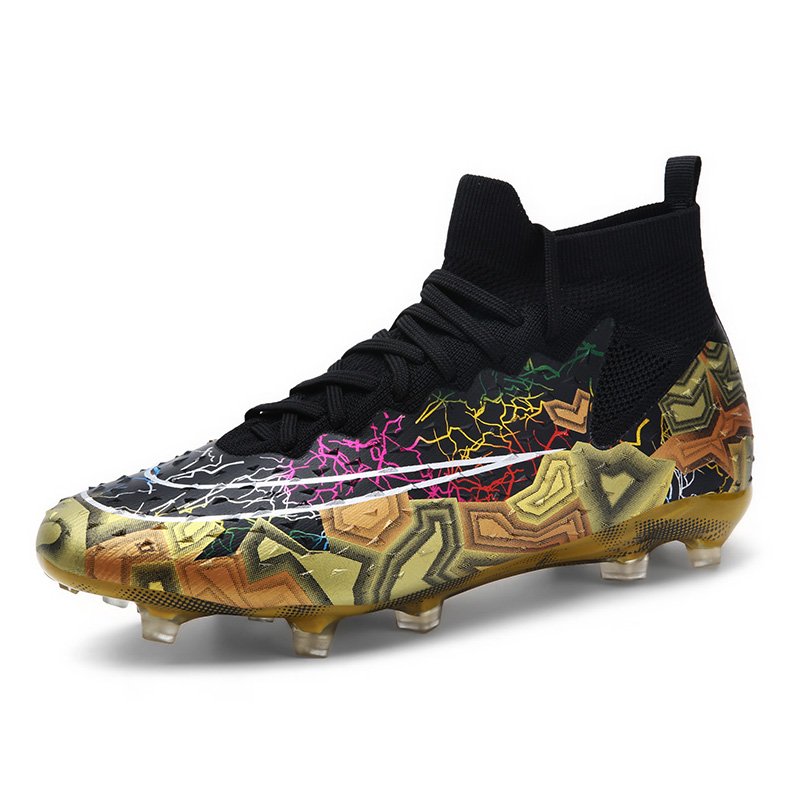 Brand Logo Custom High Top Professional AG FG TF Women Boys Training Football Shoes Long Nail Spike Soccer Cleats Boots for Men