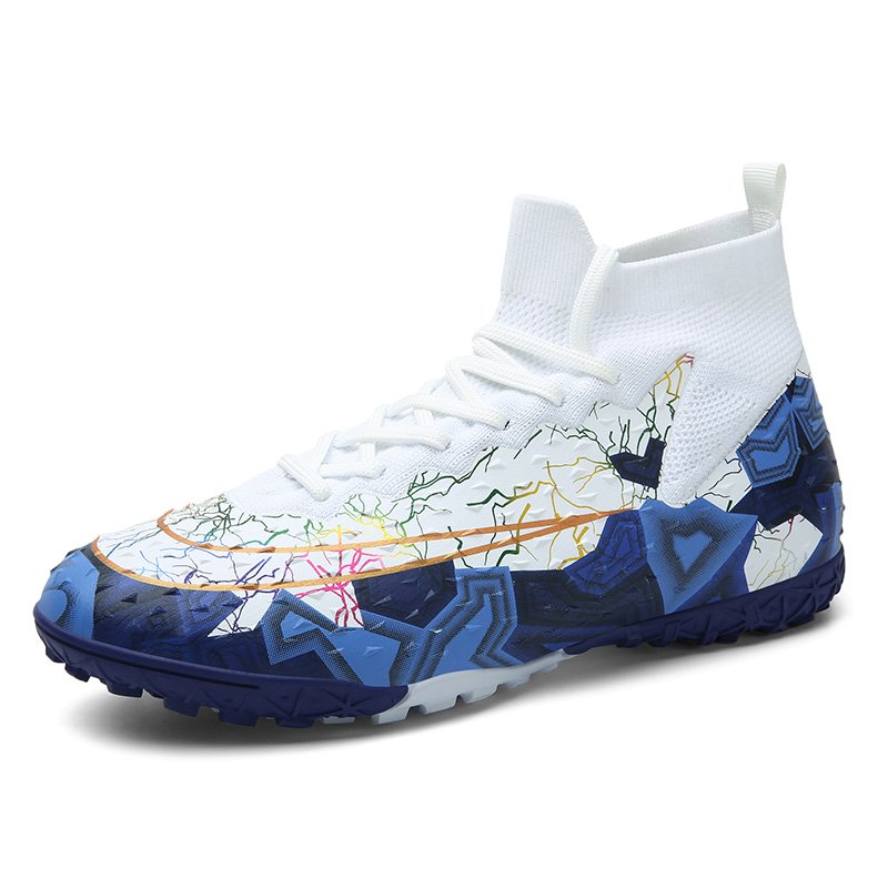 Brand Logo Custom High Top Professional AG FG TF Women Boys Training Football Shoes Long Nail Spike Soccer Cleats Boots for Men