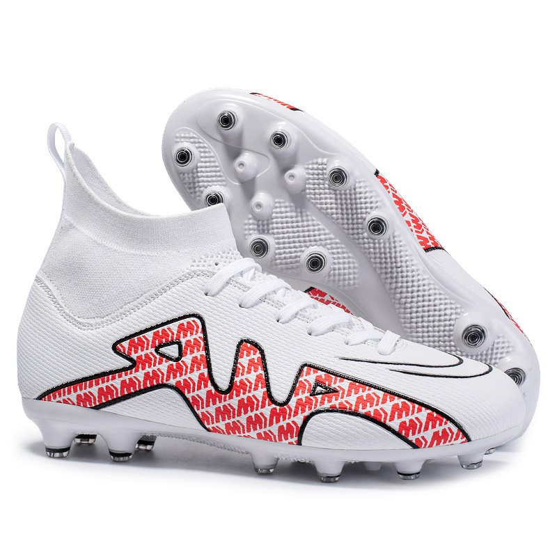 Cristiano Ronaldo 15 football shoes for men and women high top AG long nail TF broken nail student campus training shoes