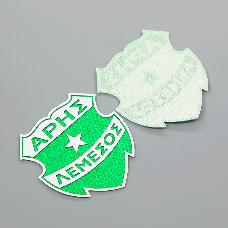 Customized Club Soccer 3d Logo Silicone Tatami Patches Sports Flock Heat Transfer Badge Iron On Labels for Garments Shoes