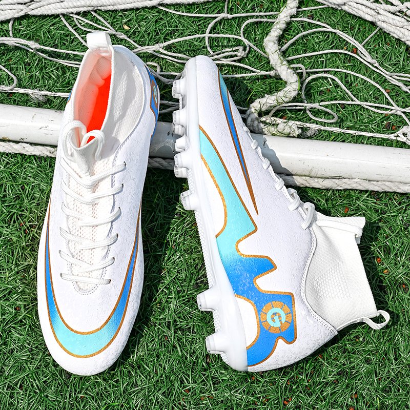 OEM/ODM customize new sport futsal black leather soccer football indoor shoes