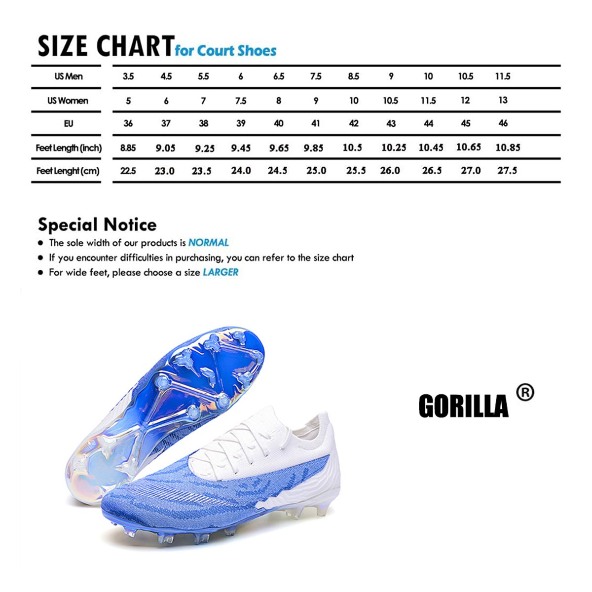 Soccer Shoes Men's Low-Top Football Boots Long Spike Broken Nails Soccer Shoes Football Sneaker AG/FG