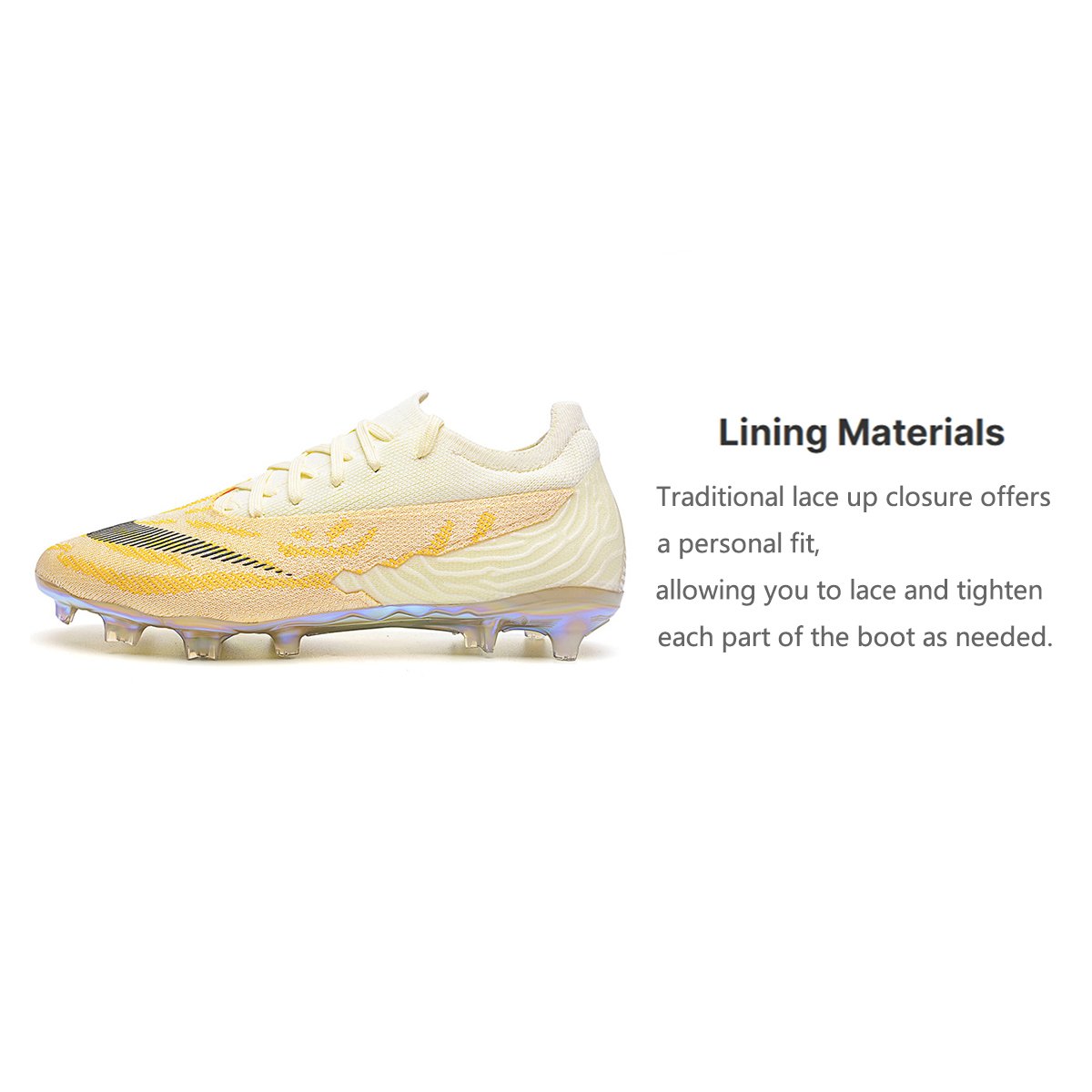 Soccer Shoes Men's Low-Top Football Boots Long Spike Broken Nails Soccer Shoes Football Sneaker AG/FG