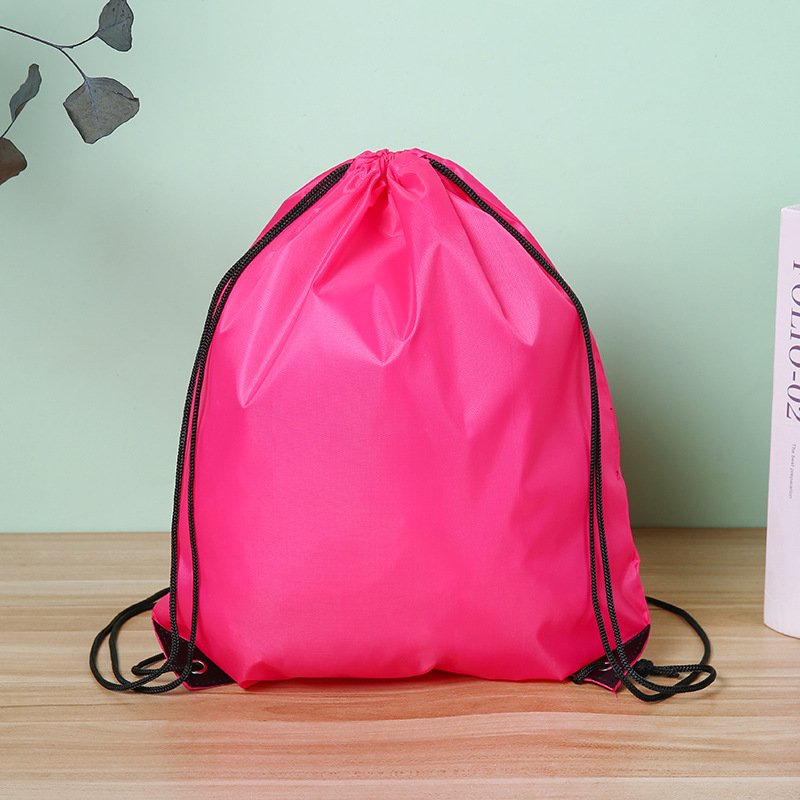 2024 OEM Waterproof Gym Bag Drawstring Storage Pocket Bags Drawstring Advertising Bundle Pocket Print Folding Portable Bag