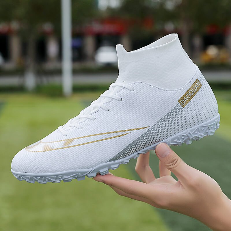 Soccer shoes high top long spikes broken spikes children's professional training sneakers 48 yards sports shoes for men