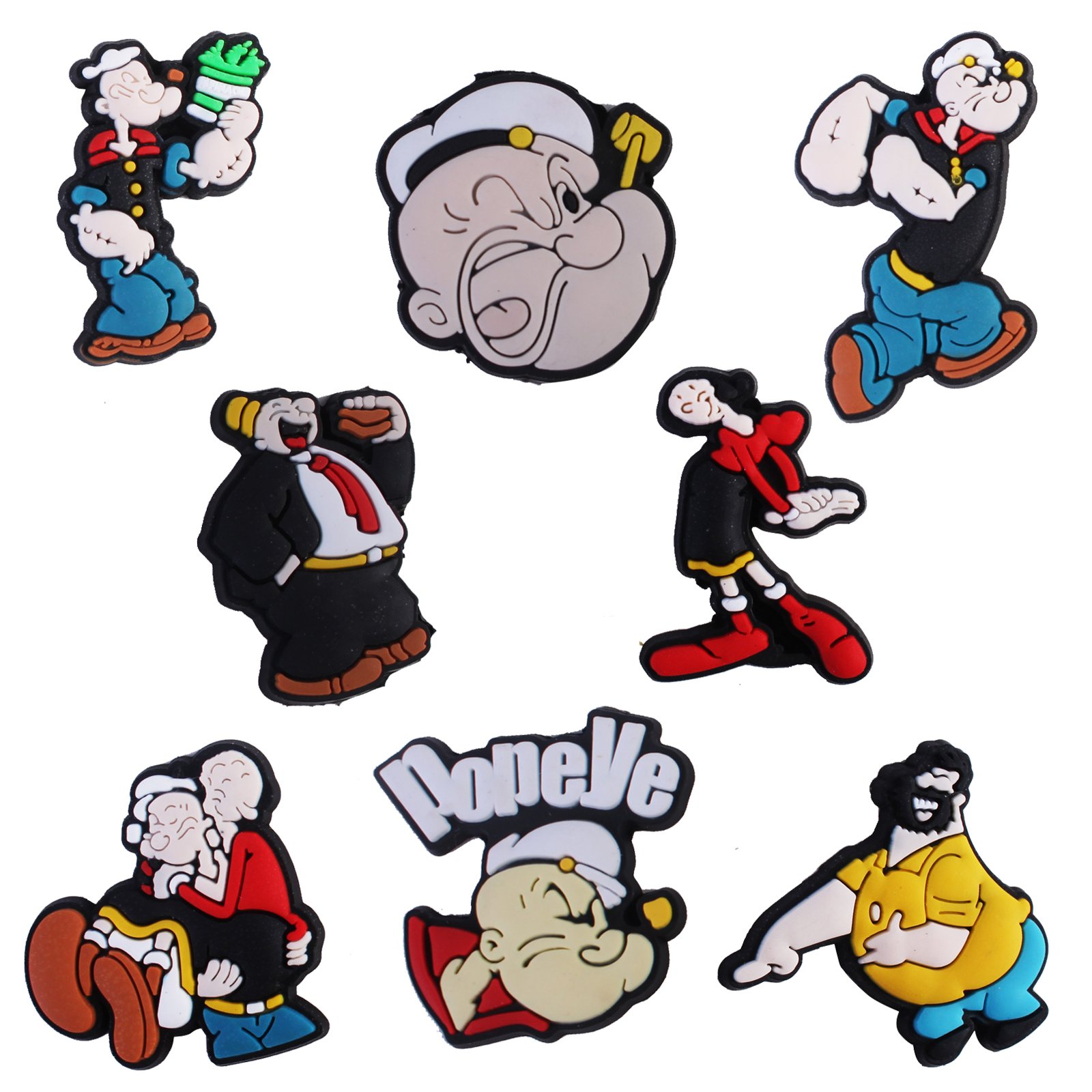 2023 New Arrival Wholesale PVC Custom Design Acquaintances Cartoon Characters Seaman Sailor Shoe Charms Decorations Accessories