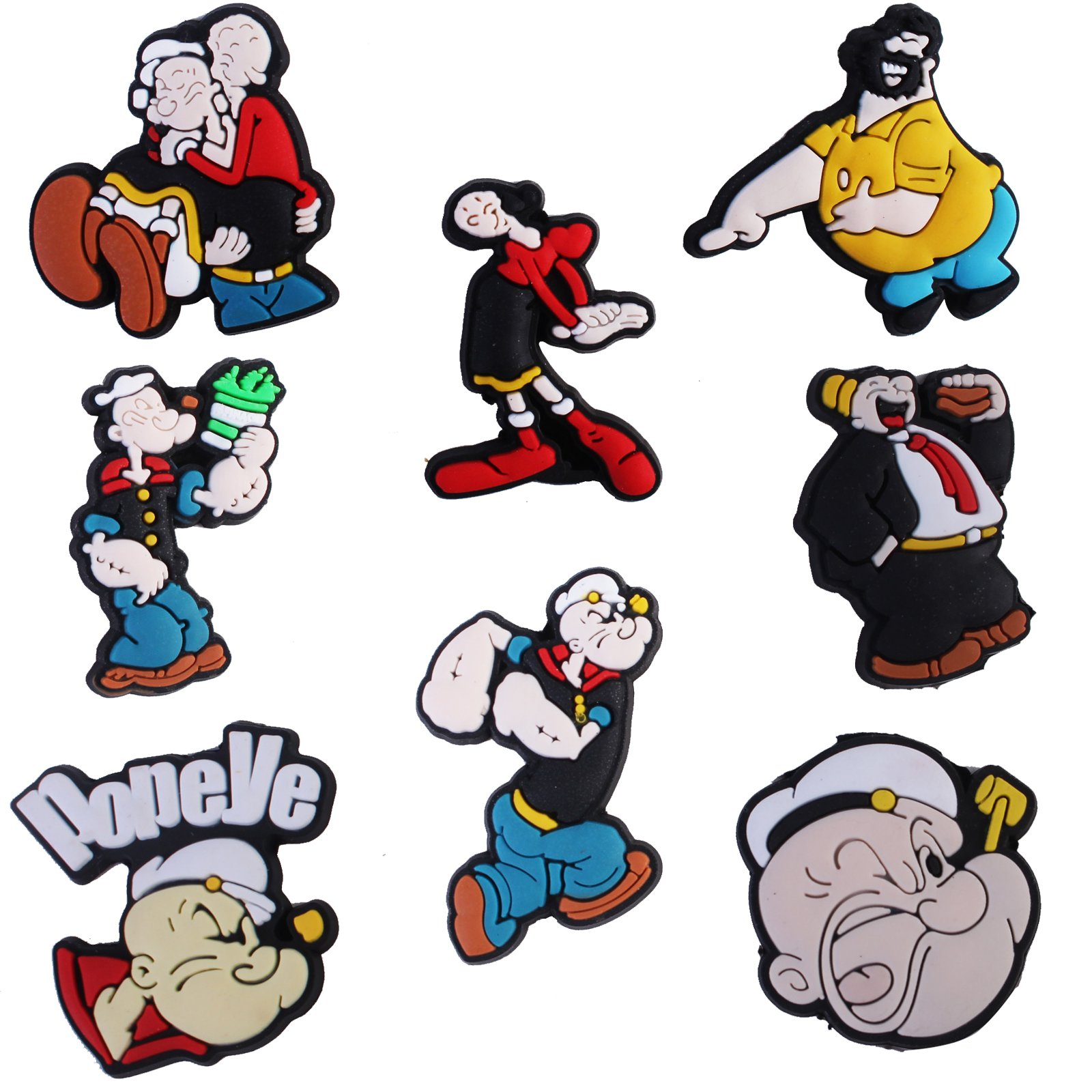 2023 New Arrival Wholesale PVC Custom Design Acquaintances Cartoon Characters Seaman Sailor Shoe Charms Decorations Accessories