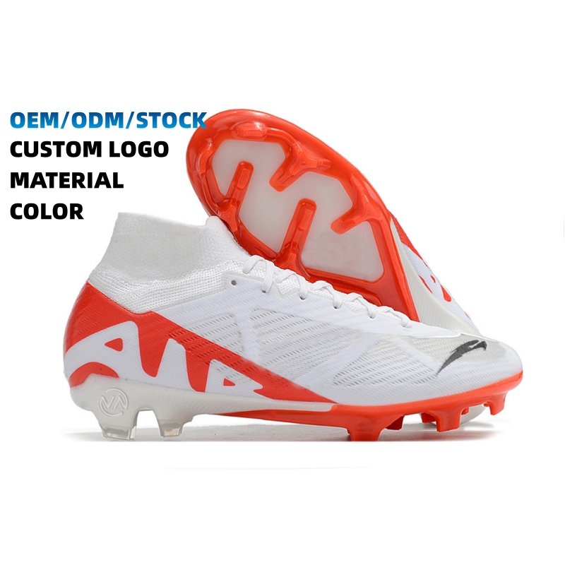 Factory sample customization of men's sports football shoes, indoor original football shoes, super woven five-a-side football sh