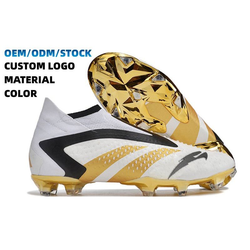 Factory sample customization of men's sports football shoes, indoor original football shoes, super woven five-a-side football sh
