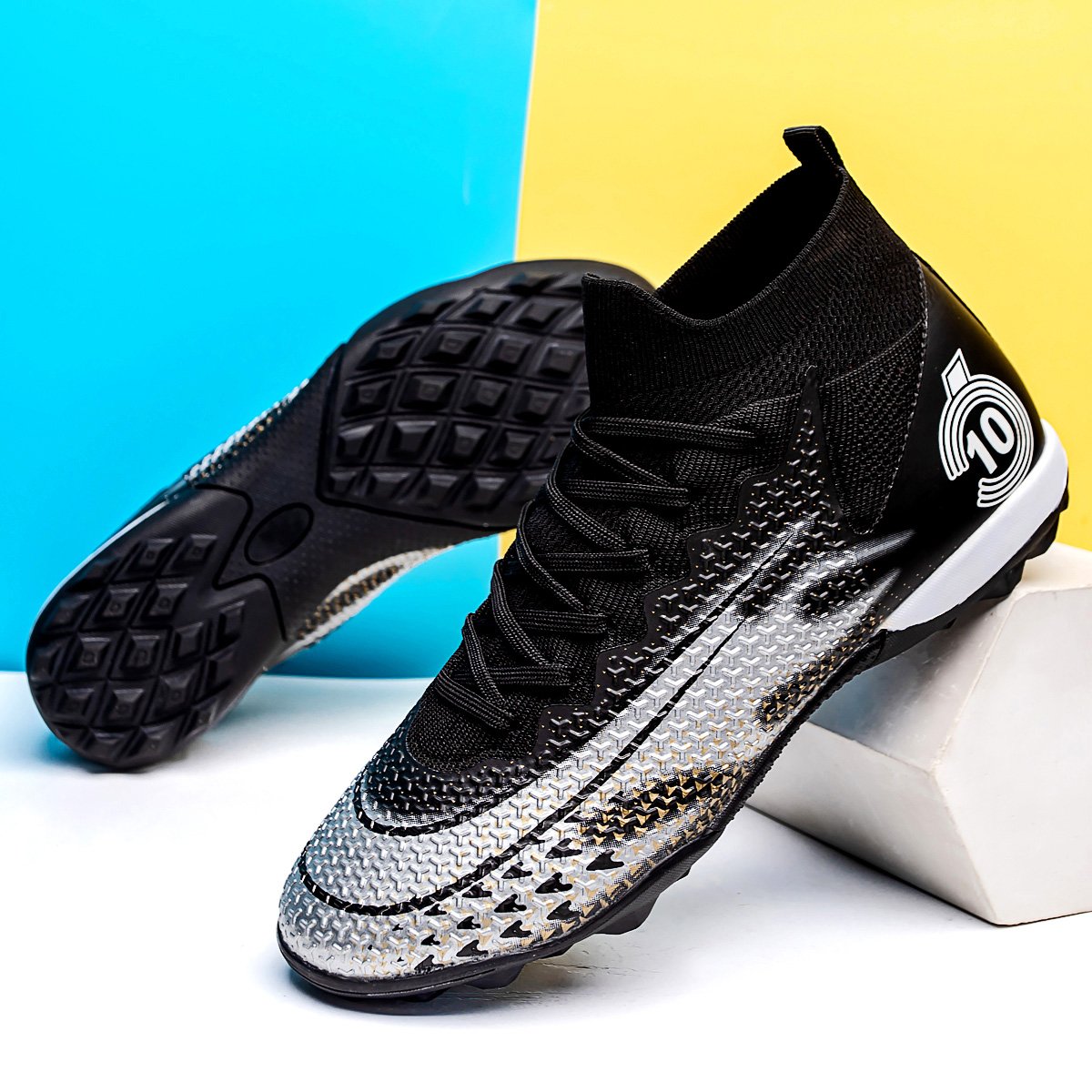 Unisex Premium High-Top Soccer Cleat Shoes OEM ODM Original Light Wear-Resistant Outdoor/Indoor Use New Design Men Summer Winter