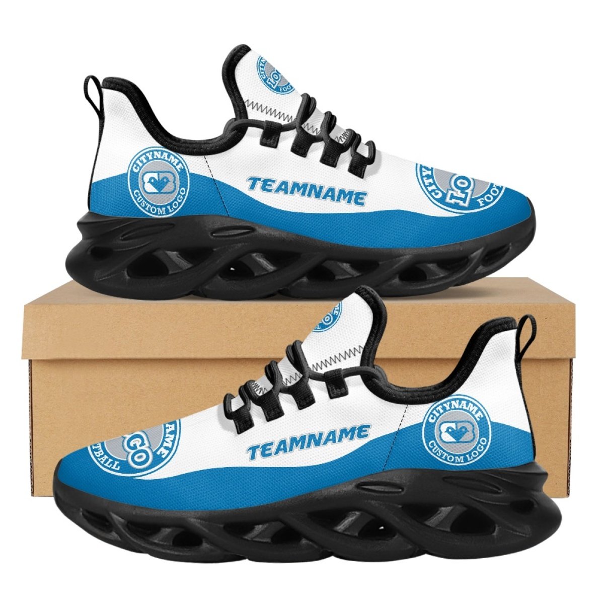Manufacture Fans Soccer Print Woman Shoes 3D Print Sports Shoes Men Custom Sneaker New Arrival Casual Sports Men High Top Shoes