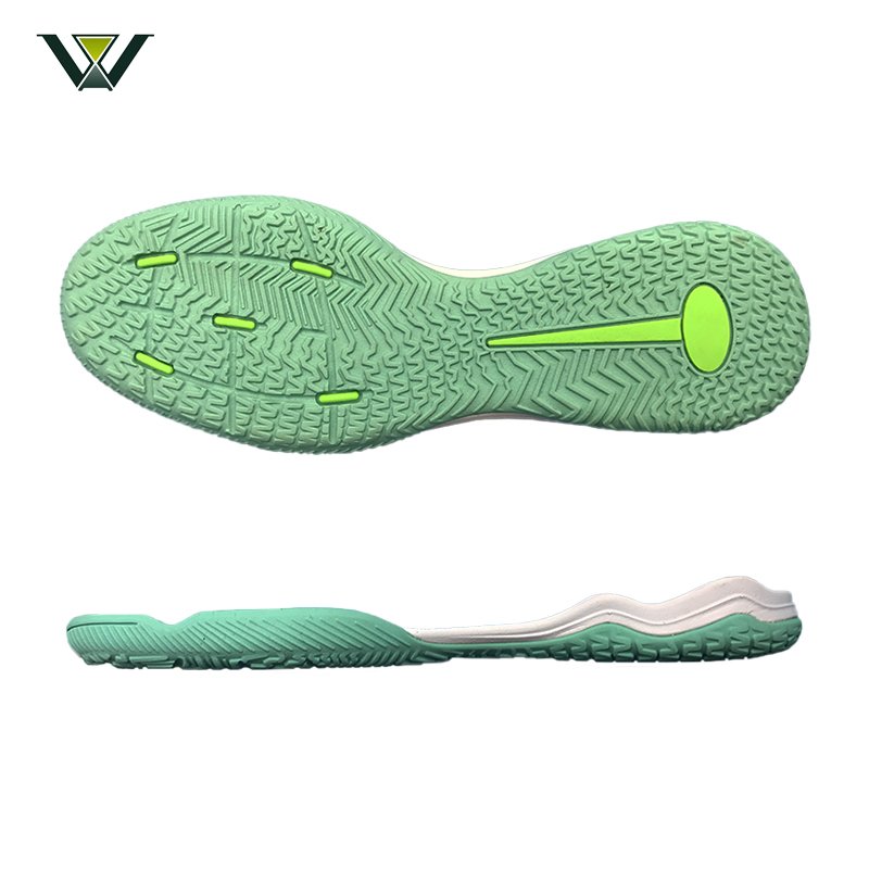 DK Suela wide selection high quality red sports shoe sole natural rubber with phylon outsole soccer sole suela de futbol