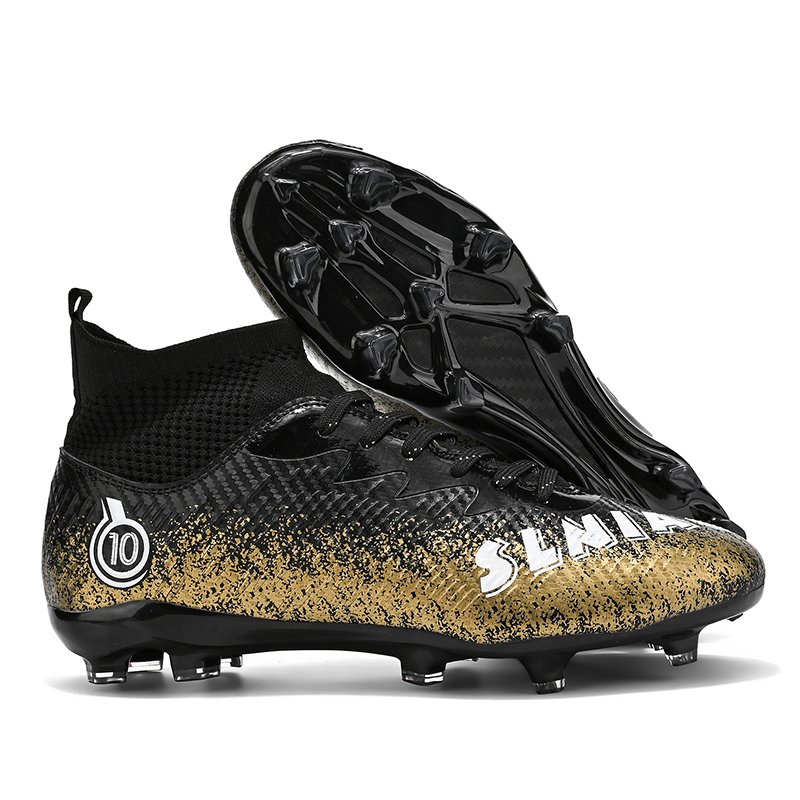 Greatshoes Black Football Boot Mens Soccer Shoe,Sport Football Shoes For Kids Size Custom Futsal Shoes