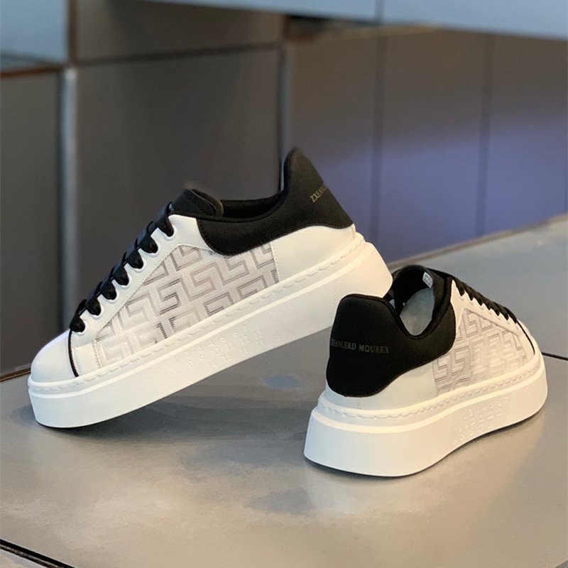 2024 autumn men's new fashion leisure sports shoes air cushion soft sole leisure skateboard shoes walking shoes
