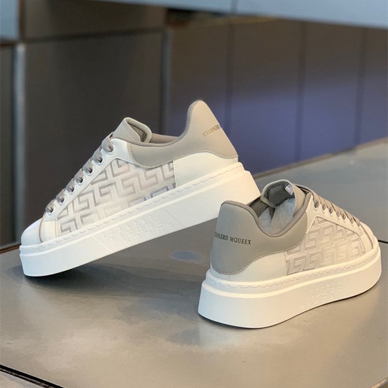 2024 autumn men's new fashion leisure sports shoes air cushion soft sole leisure skateboard shoes walking shoes