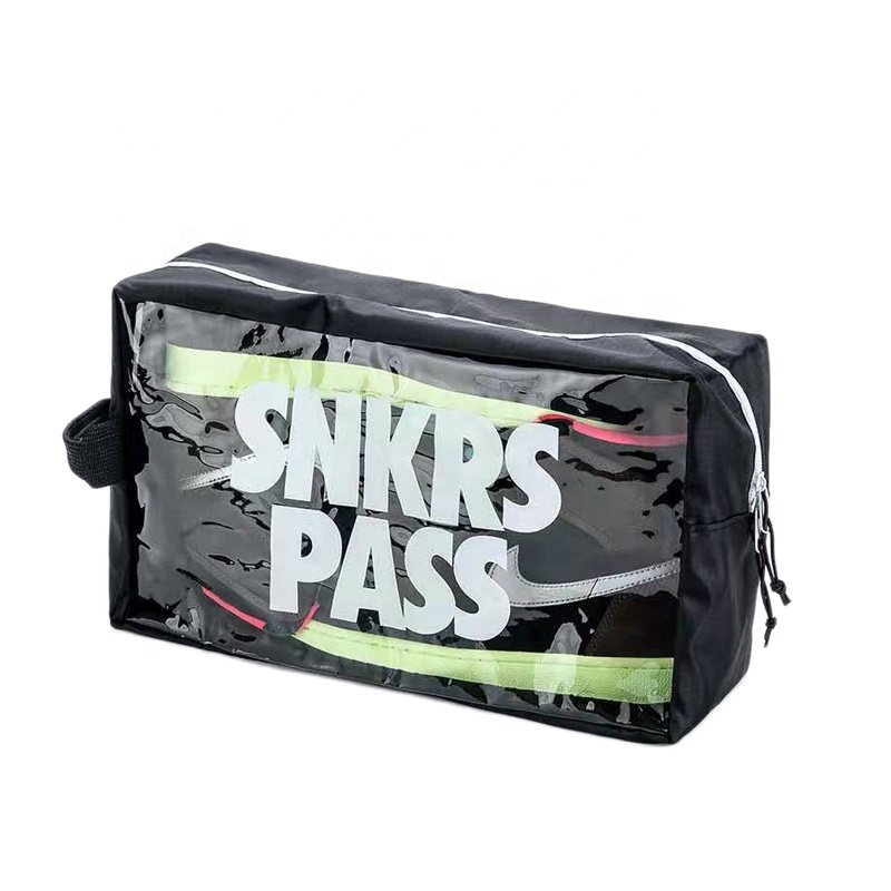 Sneaker Storage Bag Portable Football Basketball Shoe Bag Waterproof Sports Clear Window Custom Your Logo Soccer Shoe Bag