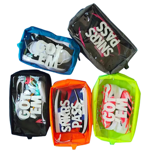Sneaker Storage Bag Portable Football Basketball Shoe Bag Waterproof Sports Clear Window Custom Your Logo Soccer Shoe Bag