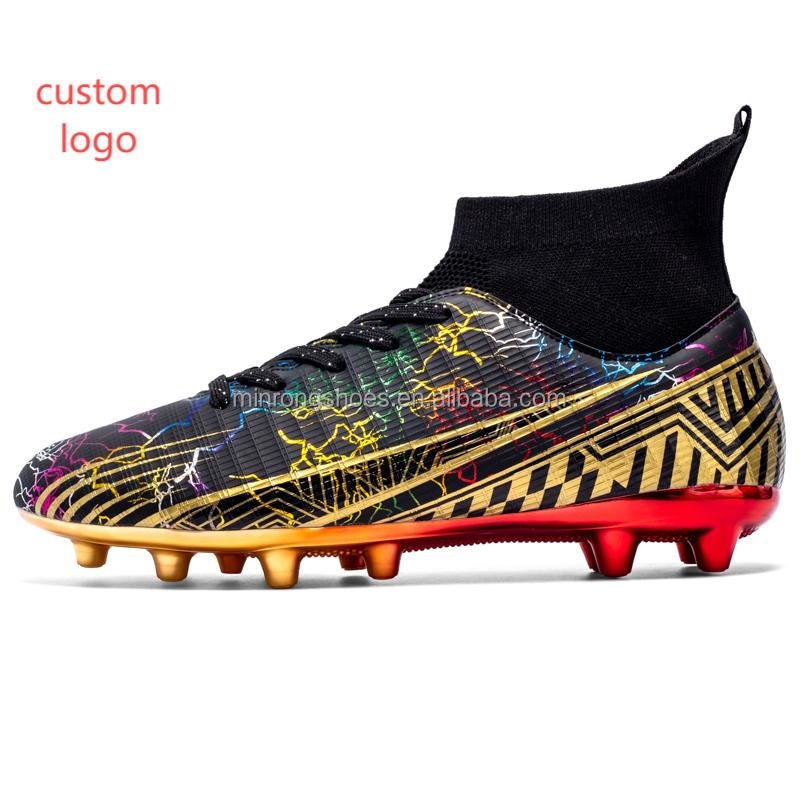 2024 most popular design football boots professional Cheap kid Soccer football shoe girl Sport futsal Cleats School size 33-44