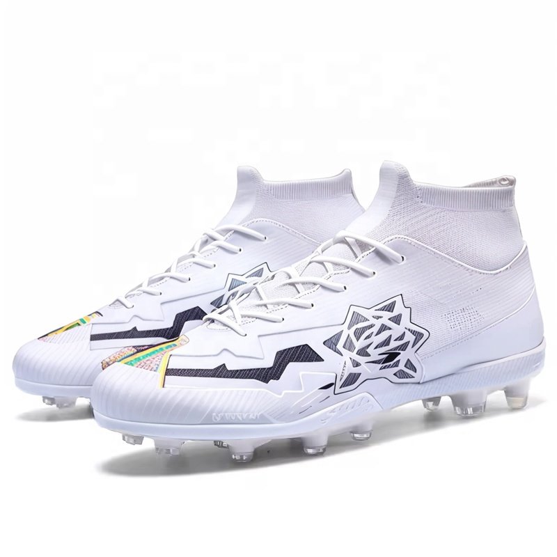 Hot Sell Football Cleats Football Shoes Men High Quality Boots Sneakers Outdoor Soft Comfortable Soccer Boots Rugby Shoes