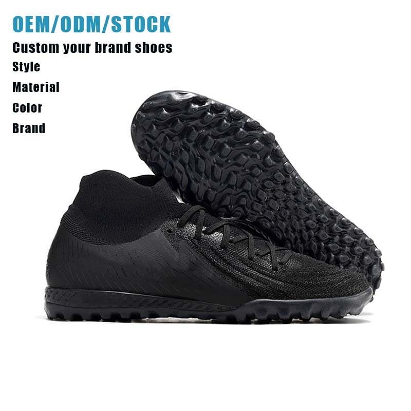 High quality and wear-resistant men's soccer shoes classical high top TF football shoes