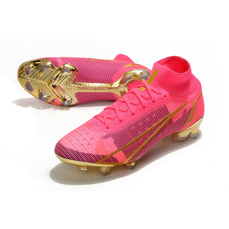 2021 New Amazon Hot sale High ankle Men's Soccer Shoes Boys'Football Boots nice custom indoor/outdoor Football Shoes