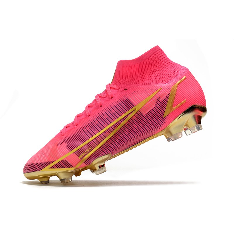 2021 New Amazon Hot sale High ankle Men's Soccer Shoes Boys'Football Boots nice custom indoor/outdoor Football Shoes