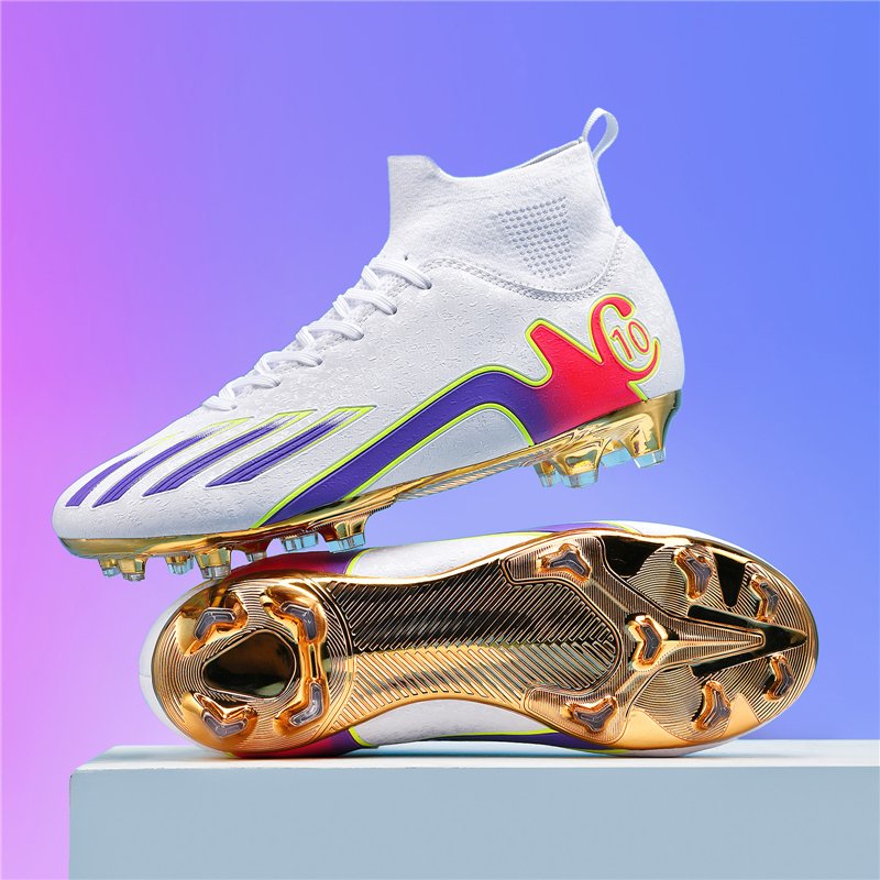 breathable mesh surface new children's soccer cleats training shoes men's elementary school soccer shoes football boots