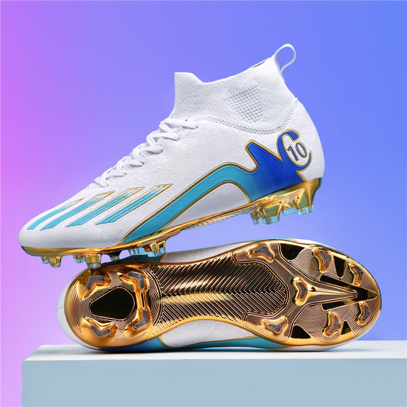 breathable mesh surface new children's soccer cleats training shoes men's elementary school soccer shoes football boots