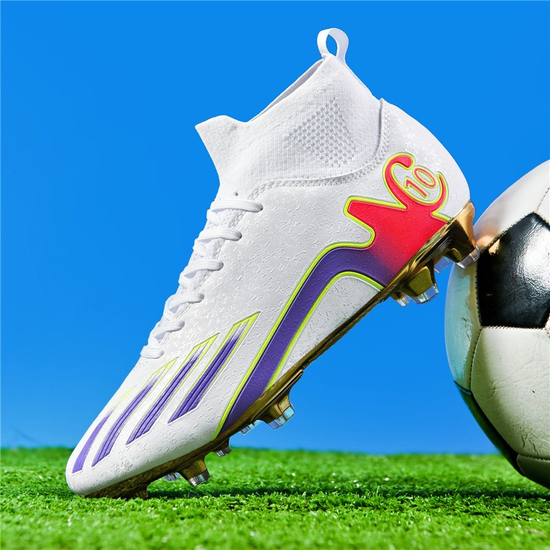 breathable mesh surface new children's soccer cleats training shoes men's elementary school soccer shoes football boots