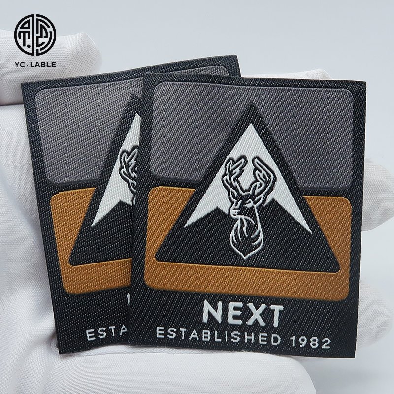 factory custom colorful sew-on woven label football patches for soccer jersey