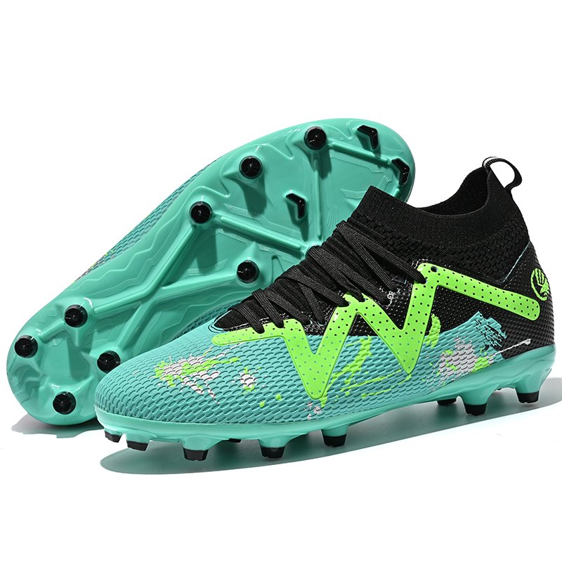 2024 Factory Wholesale Design Custom Green Outdoor Turf Training Football Soccer Shoes For Men