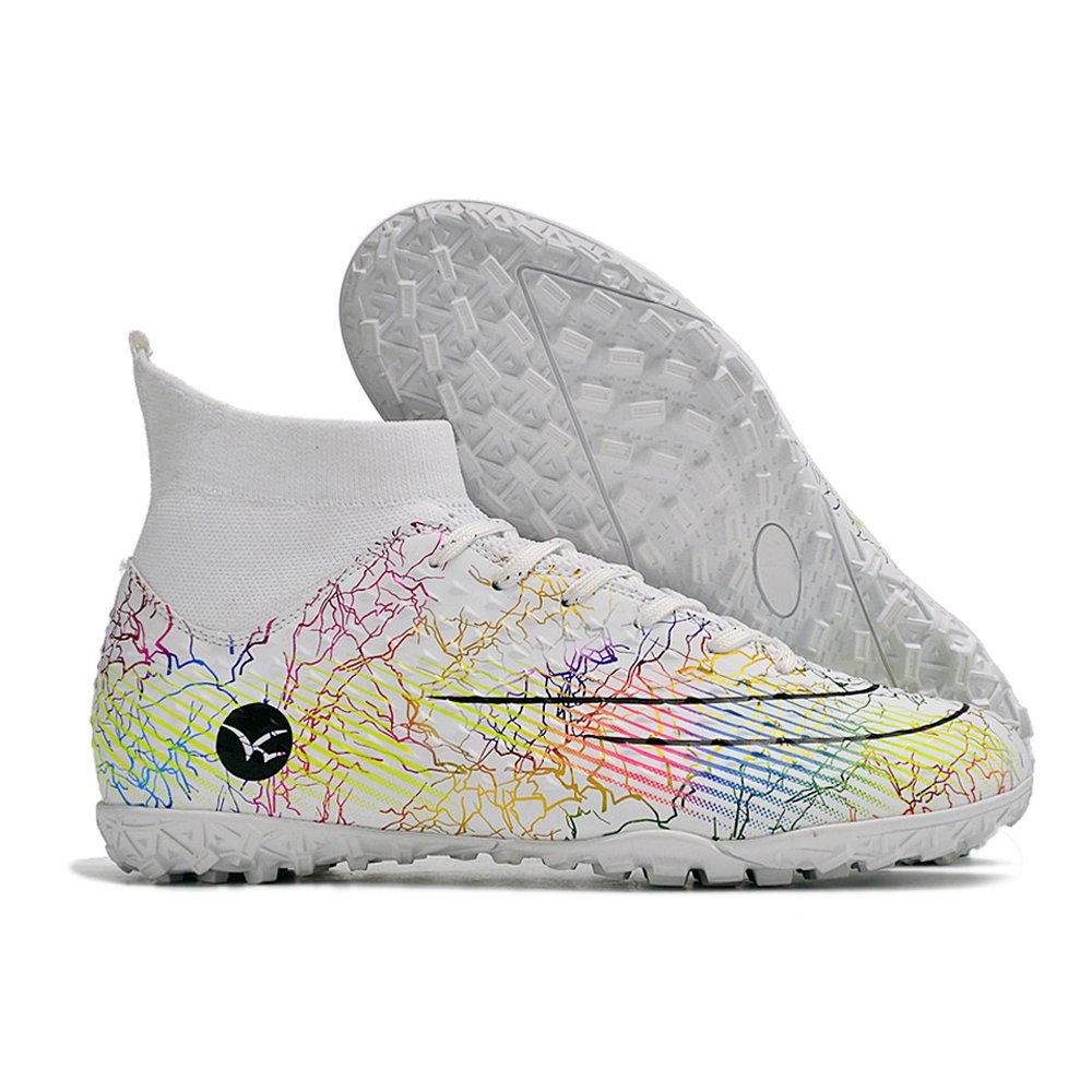 33-46# Unisex Large Size Autumn High Top Adult Training Game Sneakers Indoor Outdoor Lawn Youth Student Sport Soccer Shoes TF/AG