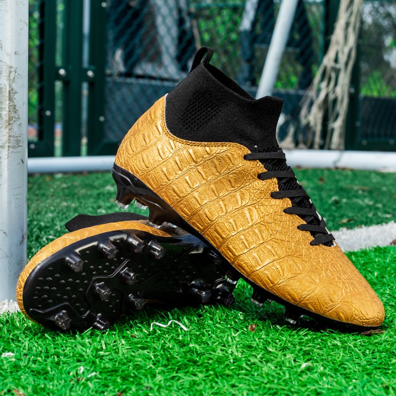 Wholesales High Quality PU Leather Ankle Cleat Boots Training football Turf Athletic men Soccer Shoes