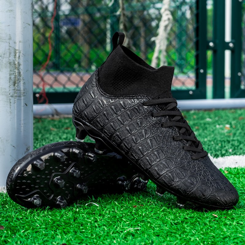 Wholesales High Quality PU Leather Ankle Cleat Boots Training football Turf Athletic men Soccer Shoes