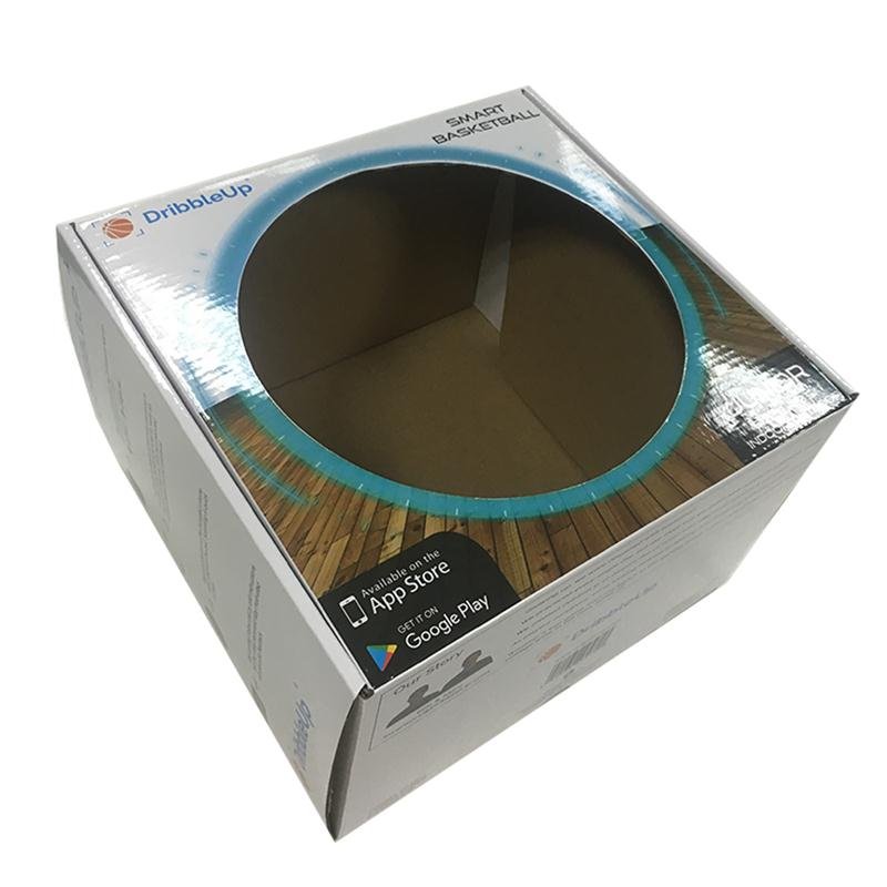 Customised Logo Print Tuck Top Carton Mailer Box Football Packaging Soccer Ball Box Display Box For Basketball Ball