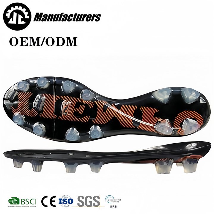 jinjiang factory Tpu shoe sole suela para zapatos de futsal non-slip sole for soccer shoes