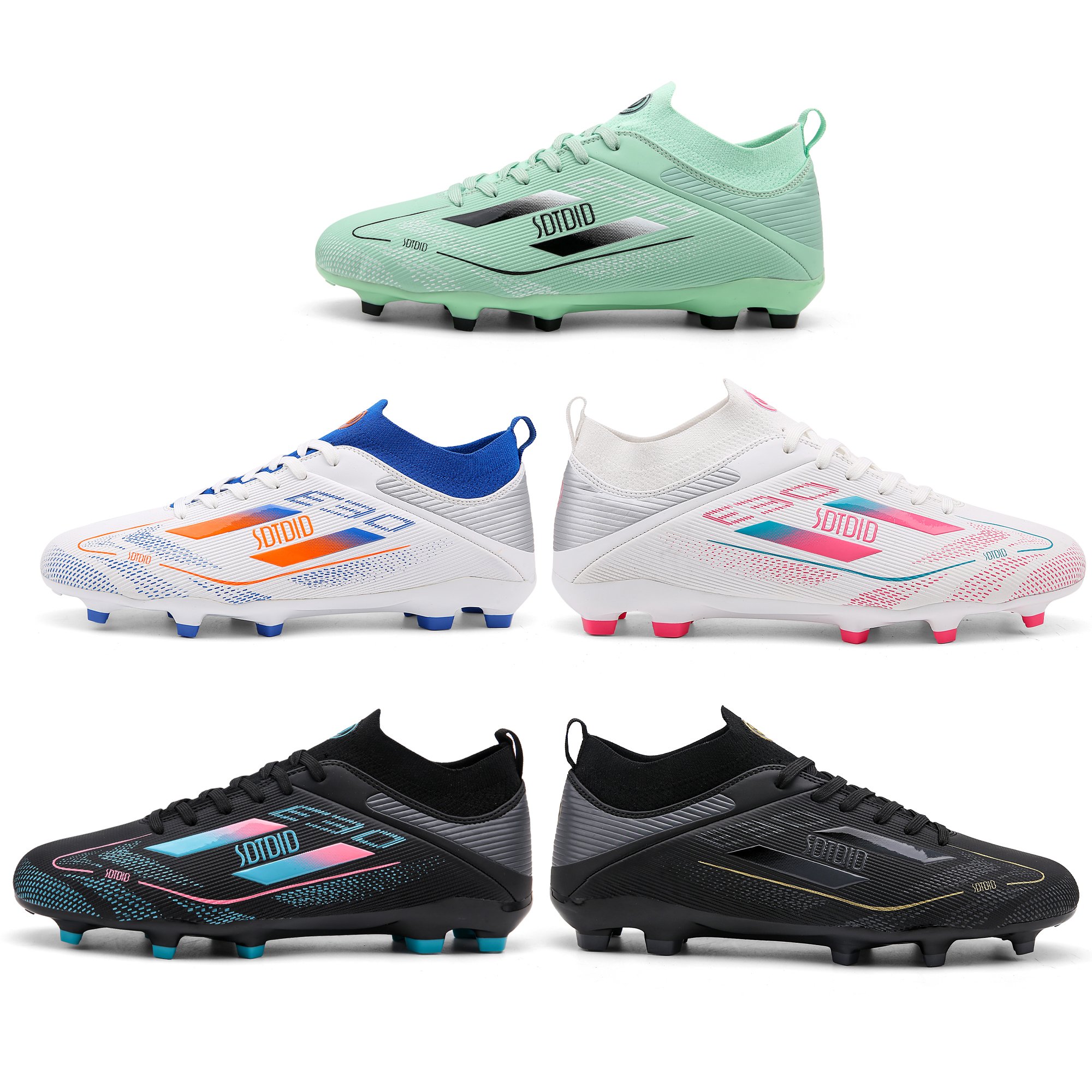 OEM High Top AG Spike Shoes Sneakers Comfortable Adults American Football Shoes Soccer Cleats For Men