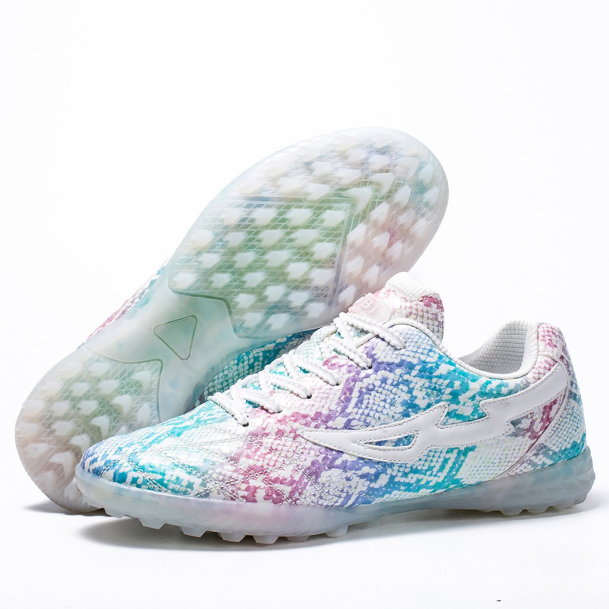 Custom Men's Professional Indoor Football Sports Shoes Soccer Cleat Futsal with Rubber Synthetic Upper & PU Insole for Training