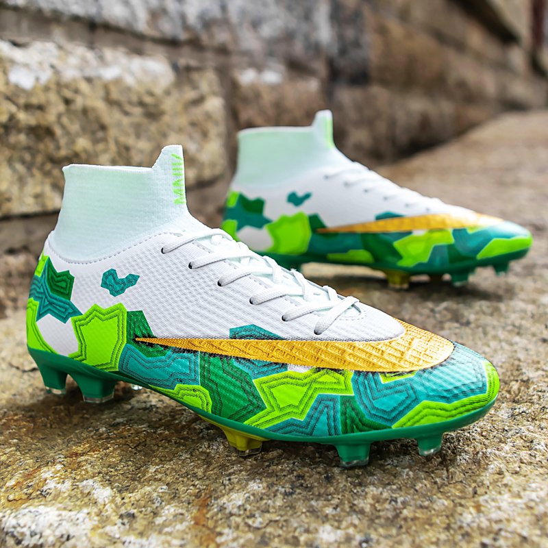 Wholesale custom shoes new breathable football soccer shoes High top football shoes outdoor sports neutral 35-45