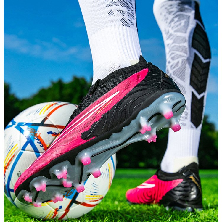 Men's AG Professional Training Football Soccer Shoes Anti-Long Nails Turf Boots Spring Autumn Broken Nails Design