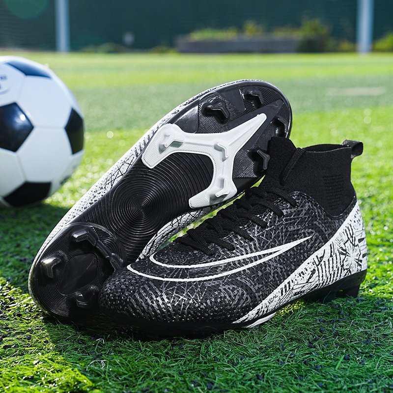 Professional kids fashion creative sports Quality Athletic train Breathable unisex non-slip crushed nails Football Soccer Shoes
