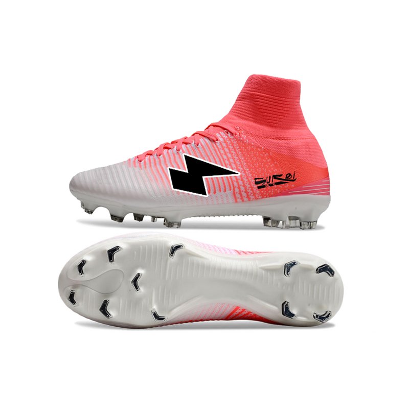 2024 Wholesale Hot sale High ankle Men's Soccer Shoes tacos futbol XI football cleats Pink football original Breathable