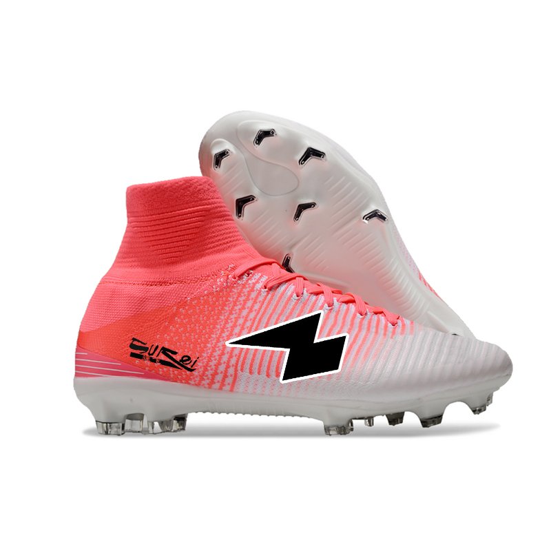 2024 Wholesale Hot sale High ankle Men's Soccer Shoes tacos futbol XI football cleats Pink football original Breathable