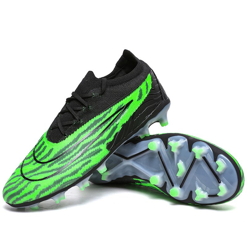 Men's AG Professional Training Football Soccer Shoes Spring Autumn Sport Rubber Broken Nails Turf Anti-Long Nails Football Boots
