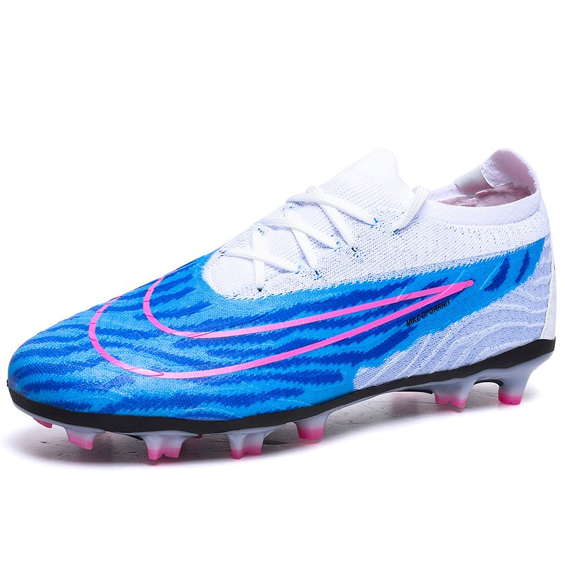 Men's AG Professional Training Football Soccer Shoes Spring Autumn Sport Rubber Broken Nails Turf Anti-Long Nails Football Boots