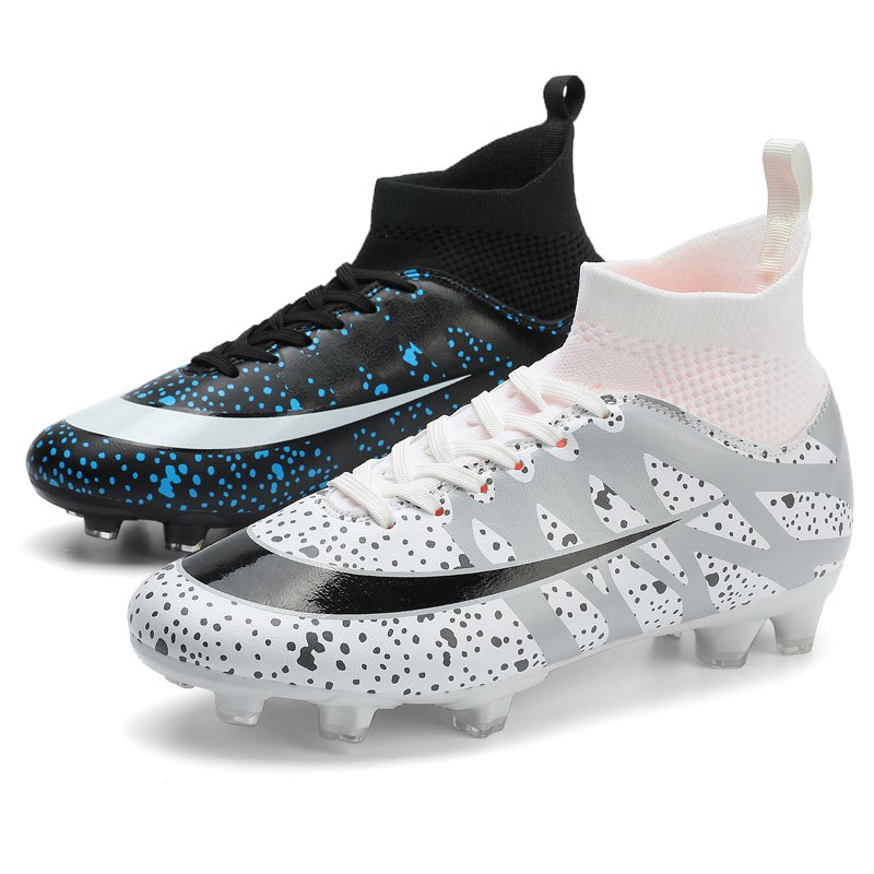 OEM China guayos XV FG low cut chuteira futebol football boots black and white shoes outdoor boys turf football boots