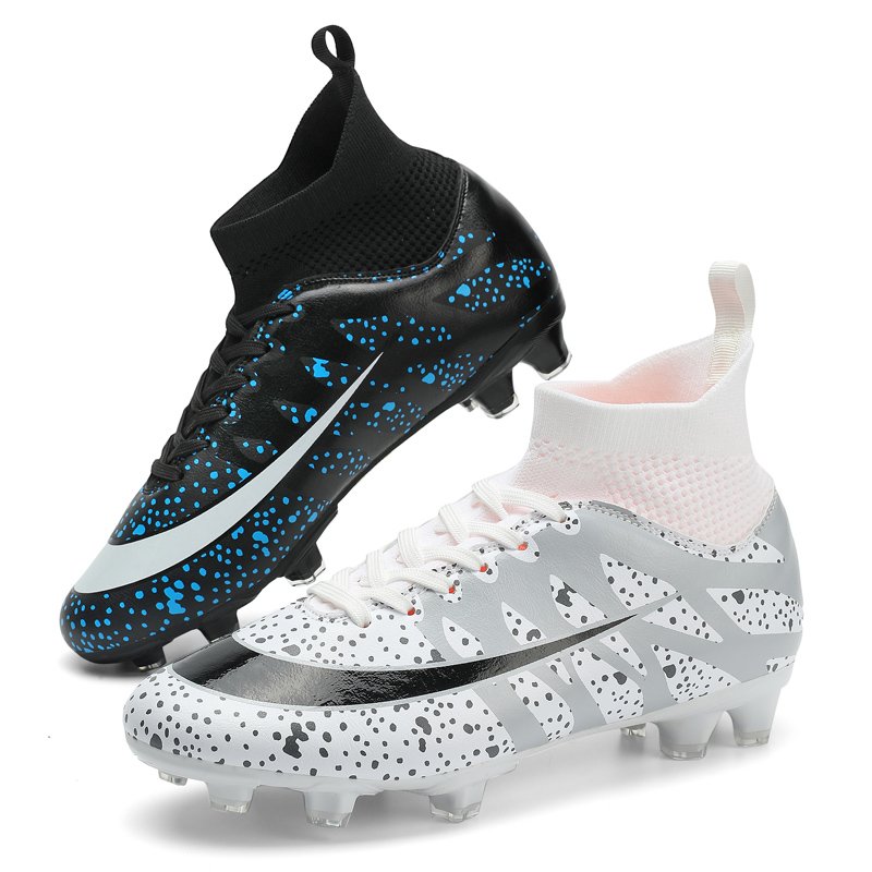 OEM China guayos XV FG low cut chuteira futebol football boots black and white shoes outdoor boys turf football boots