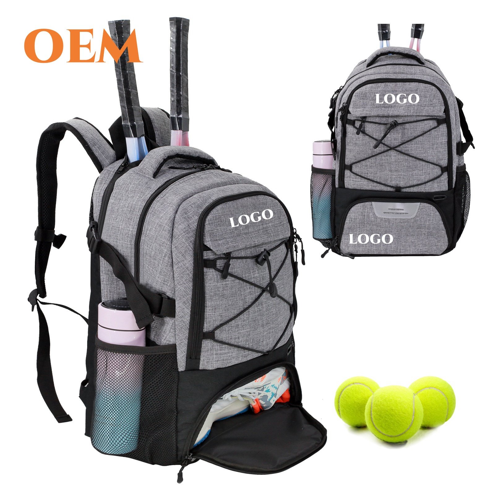Custom Youth Sports Backpack with Soccer Basketball Volleyball compartments Training Gym Bag with Shoe Compartment for Travel
